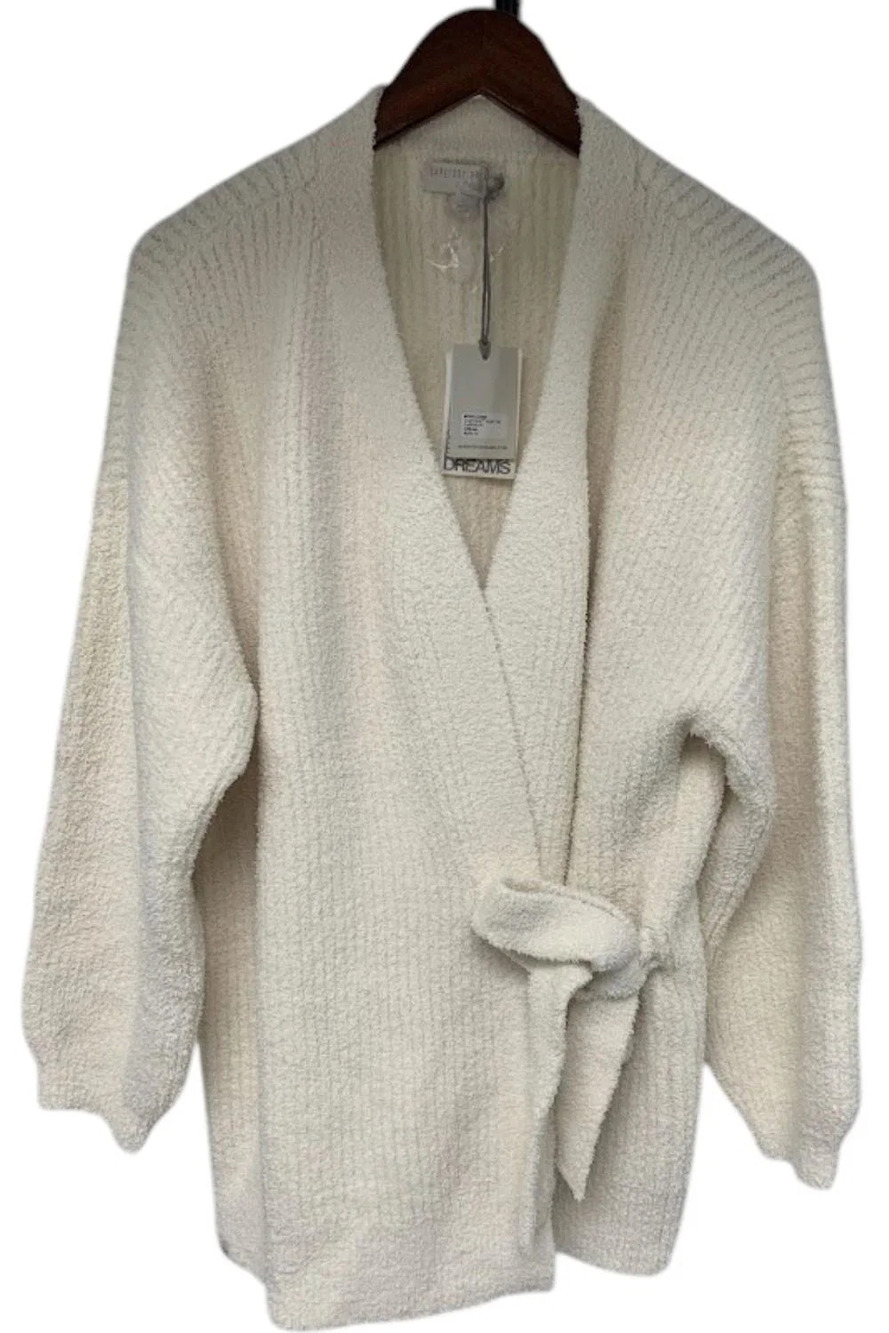 Barefoot Dreams Women's CozyChic Side-Tie Cardigan Cream - Regular